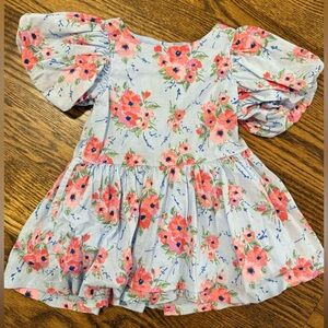 Janie and Jack Blue Floral Dress - 2T